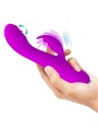 PRETTY LOVE RACHEL VIBRADOR RECARGABLE CON ONDAS ESTIMULADORAS MORADO