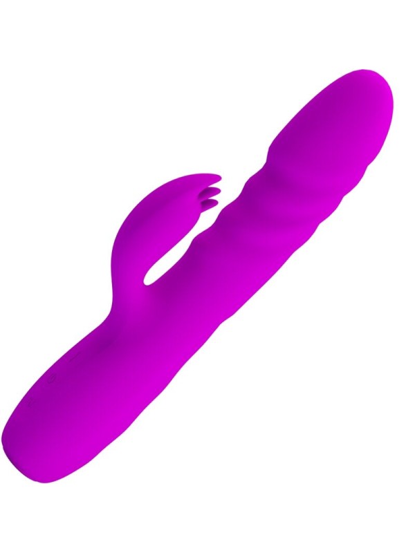 PRETTY LOVE MELANIE VIBRADOR CONEJO RECARGABLE MORADO