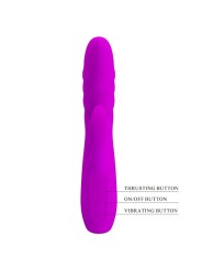 PRETTY LOVE MELANIE VIBRADOR CONEJO RECARGABLE MORADO