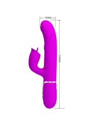 PRETTY LOVE VIBRADOR RABBIT CON LICKING FUCSIA
