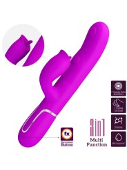 PRETTY LOVE VIBRADOR RABBIT CON LICKING FUCSIA