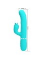 PRETTY LOVE VIBRADOR RABBIT CON LICKING VERDE AGUA