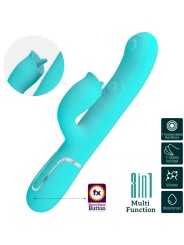 PRETTY LOVE VIBRADOR RABBIT CON LICKING VERDE AGUA