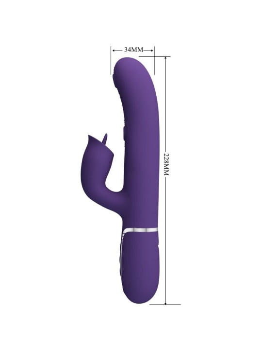 PRETTY LOVE VIBRADOR RABBIT CON LICKING MORADO