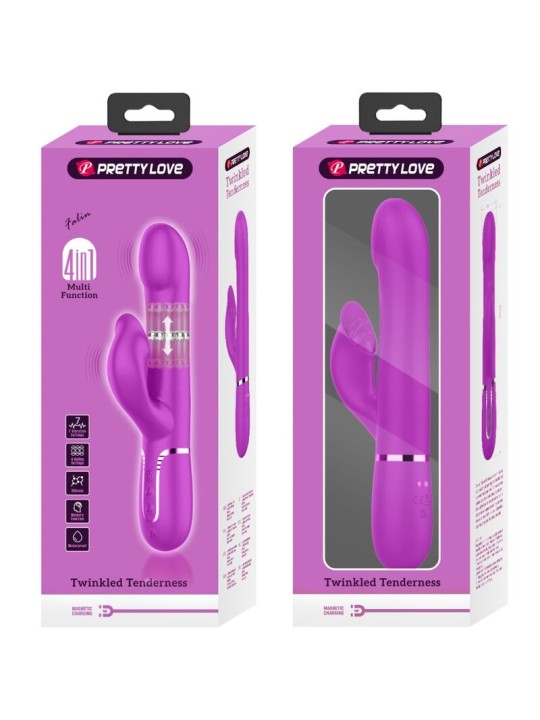 PRETTY LOVE VIBRADOR RABBIT PERLAS VIOLETA