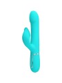 PRETTY LOVE VIBRADOR RABBIT PERLAS VERDE AGUA