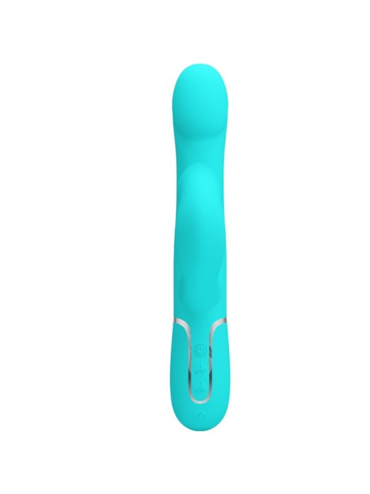 PRETTY LOVE VIBRADOR RABBIT PERLAS VERDE AGUA