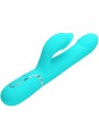 PRETTY LOVE VIBRADOR RABBIT PERLAS VERDE AGUA