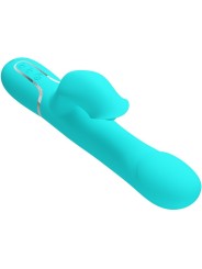 PRETTY LOVE VIBRADOR RABBIT PERLAS VERDE AGUA