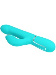 PRETTY LOVE VIBRADOR RABBIT PERLAS VERDE AGUA