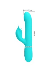 PRETTY LOVE VIBRADOR RABBIT PERLAS VERDE AGUA