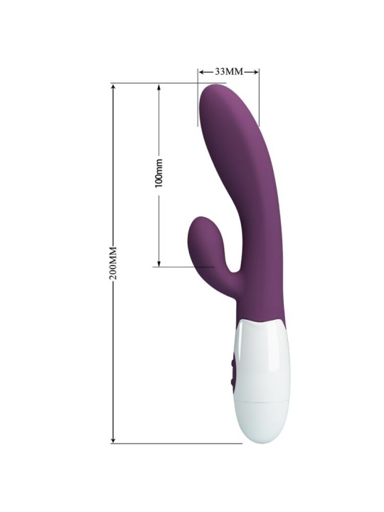 PRETTY LOVE ALVIS VIBRADOR RABBIT PUNTO G MORADO