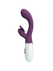 PRETTY LOVE BUTTERFLY KISS VIBRADOR RABBIT ESTIMULADOR PUNTO G MORADO