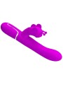 PRETTY LOVE VIBRADOR RABBIT MULTIFUNCION 4 EN 1 MARIPOSA FUCSIA
