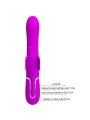 PRETTY LOVE VIBRADOR RABBIT MULTIFUNCION 4 EN 1 MARIPOSA FUCSIA
