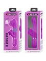 PRETTY LOVE VIBRADOR RABBIT MULTIFUNCION 4 EN 1 MARIPOSA FUCSIA
