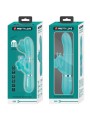 PRETTY LOVE VIBRADOR RABBIT MULTIFUNCION 4 EN 1 MARIPOSA VERDE AGUA