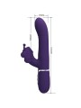 PRETTY LOVE VIBRADOR RABBIT MULTIFUNCION 4 EN 1 MARIPOSA MORADO