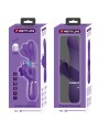 PRETTY LOVE VIBRADOR RABBIT MULTIFUNCION 4 EN 1 MARIPOSA MORADO