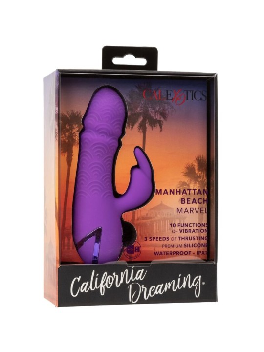 CALEXOTICS MANHATTAN BEACH MARVEL VIBRADOR RABBIT MORADO BY CALIFORNIA DREAMING