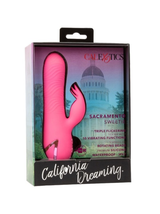 CALEXOTICS SACRAMENTO SWEETIE VIBRADOR RABBIT ROSA BY CALIFORNIA DREAMING