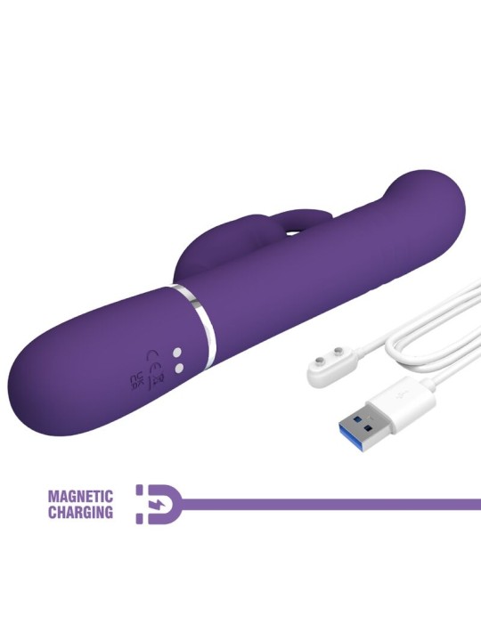 PRETTY LOVE COALE VIBRADOR RABBIT 4 EN 1 MORADO