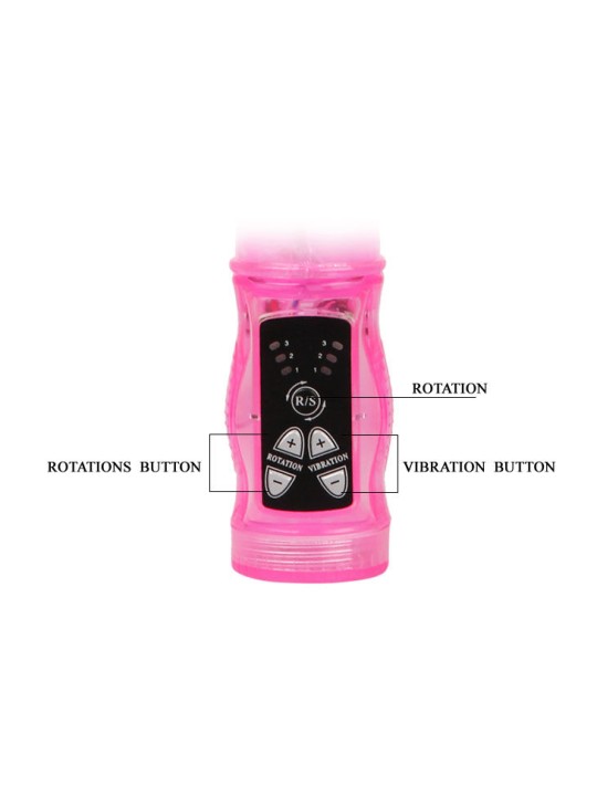 BAILE MINI ROTADOR RABBIT ROSA SUPERESTIMULADOR