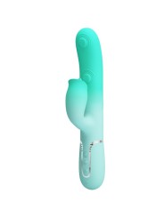 PRETTY LOVE GIGI VIBRADOR RABBIT MULTIFUNCION VERDE AGUA