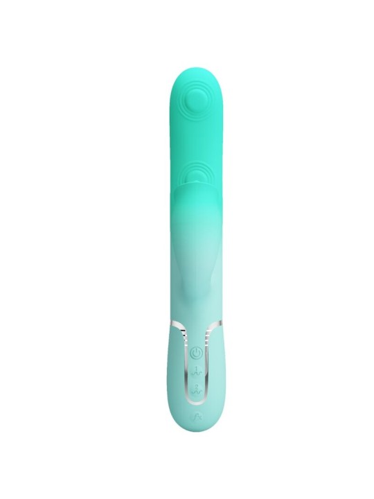 PRETTY LOVE GIGI VIBRADOR RABBIT MULTIFUNCION VERDE AGUA