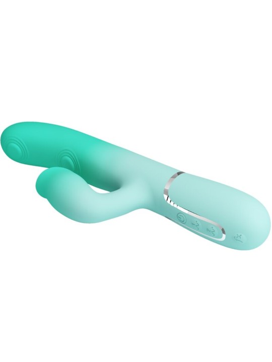 PRETTY LOVE GIGI VIBRADOR RABBIT MULTIFUNCION VERDE AGUA