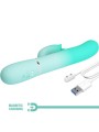 PRETTY LOVE GIGI VIBRADOR RABBIT MULTIFUNCION VERDE AGUA