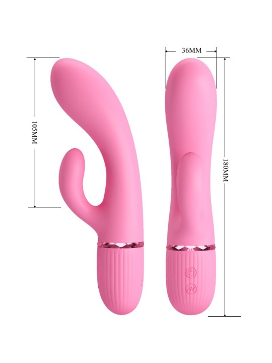 PRETTY LOVE MARSKI VIBRADOR RABBIT PUNTO G ROSA