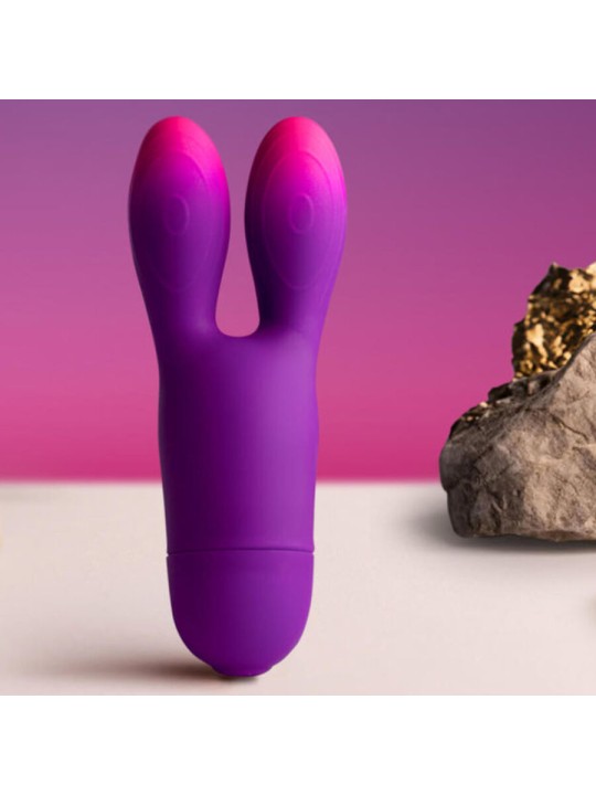 ROCKS OFF GLO GIRL BUNNY VIBRADOR FLEXIBLE MORADO