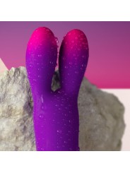ROCKS OFF GLO GIRL BUNNY VIBRADOR FLEXIBLE MORADO