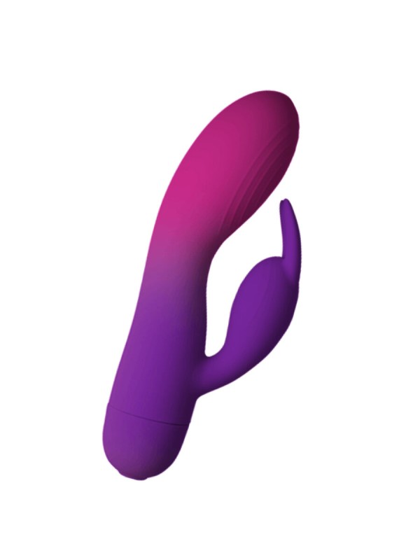 ROCKS OFF GLO GIRL VIBRADOR RABBIT MORADO
