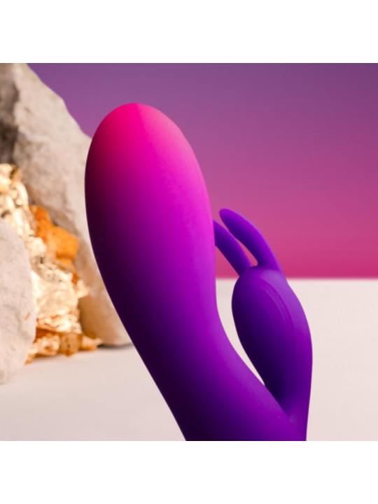 ROCKS OFF GLO GIRL VIBRADOR RABBIT MORADO