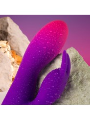 ROCKS OFF GLO GIRL VIBRADOR RABBIT MORADO