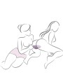 ROCKS OFF GLO GIRL VIBRADOR RABBIT MORADO