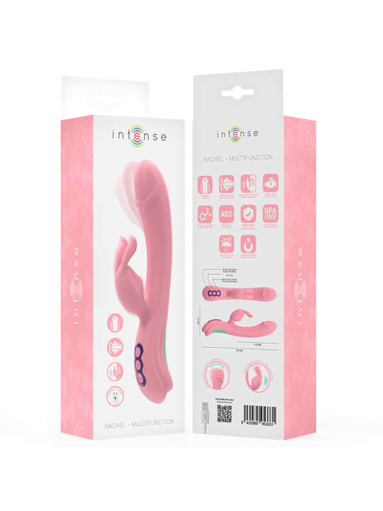 INTENSE RACHEL VIBRADOR RABBIT 5 VIBRACIONES ROSA