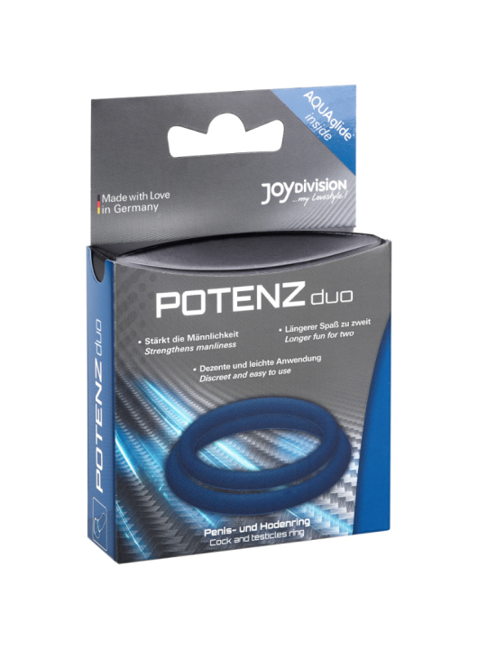 JOYDIVISION POTENZDUO ANILLOS PARA PENE AZUL M