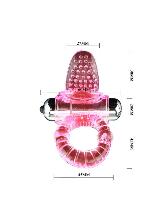 BAILE SWEET ABS 10 RITMOS RING ANILLO PENE VIBRADOR ROSA