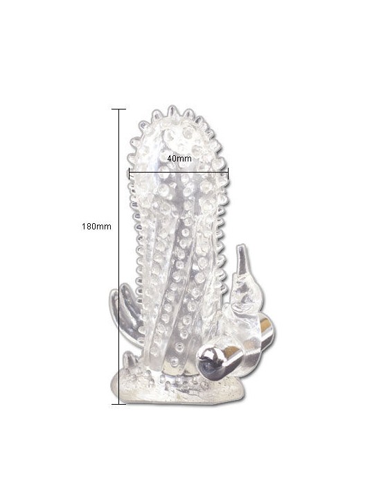 BAILE BRAVE MAN EXTENSION PENE VIBRADOR RABBIT