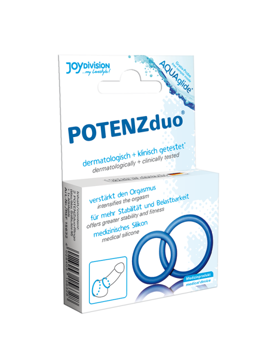 JOYDIVISION POTENZDUO ANILLOS PARA PENE AZUL XL