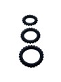BAILE TITAN SET 3 PCS COCK RING BLACK 28 24 19 CM