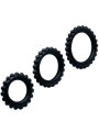 BAILE TITAN SET 3 PCS COCK RING BLACK 28 24 19 CM