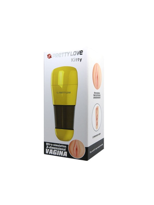 PRETTY LOVE MASTURBADOR MASCULINO KITTY ULTRA SIMULACION VAGINA