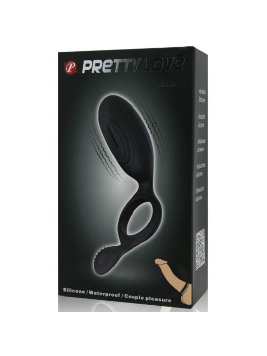 PRETTY LOVE ETHEL ANILLO VIBRADOR CON ESTIMULADOR