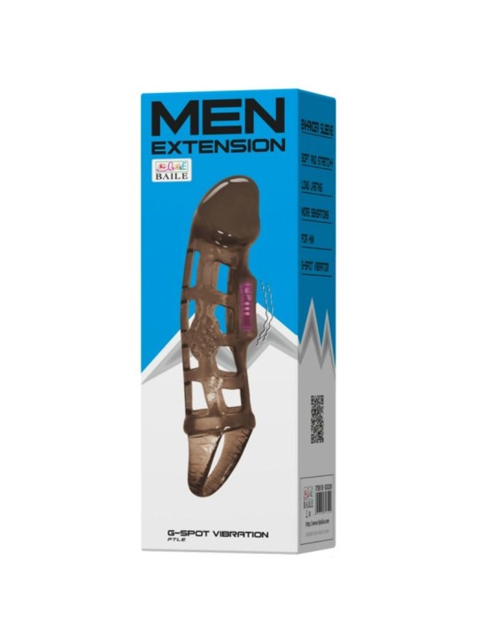 BAILE FUNDA EXTENSORA PENE CON VIBRACION Y STRAP 135 CM