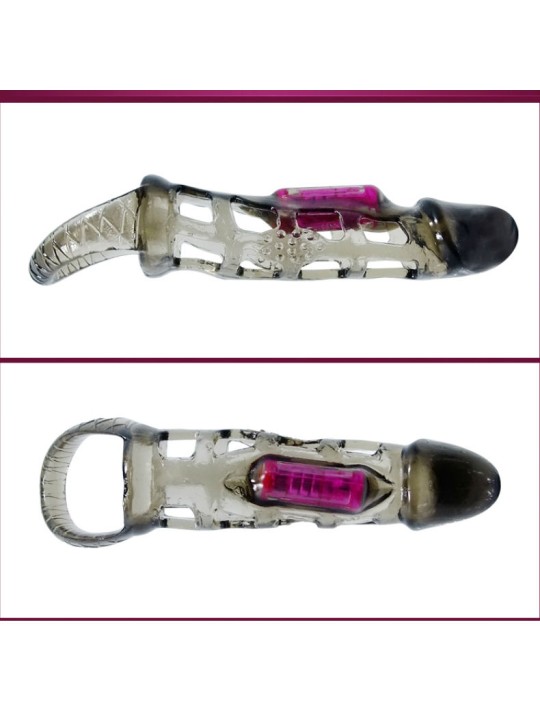 BAILE FUNDA EXTENSORA PENE CON VIBRACION Y STRAP 135 CM