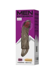 BAILE FUNDA EXTENSORA PENE CON VIBRACION Y STRAP PARA TESTICULOS 135 CM